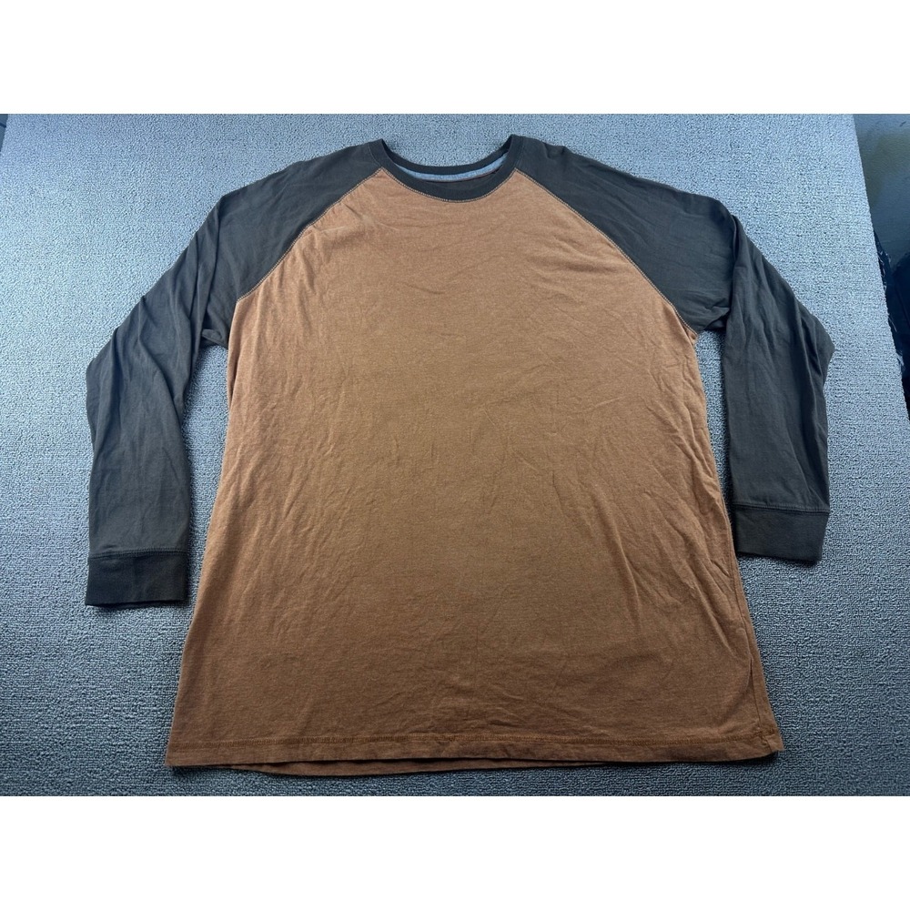 Outdoor Life T-Shirt Men XL Multi Color Cotton Long Sleeve Baseball Outdoor